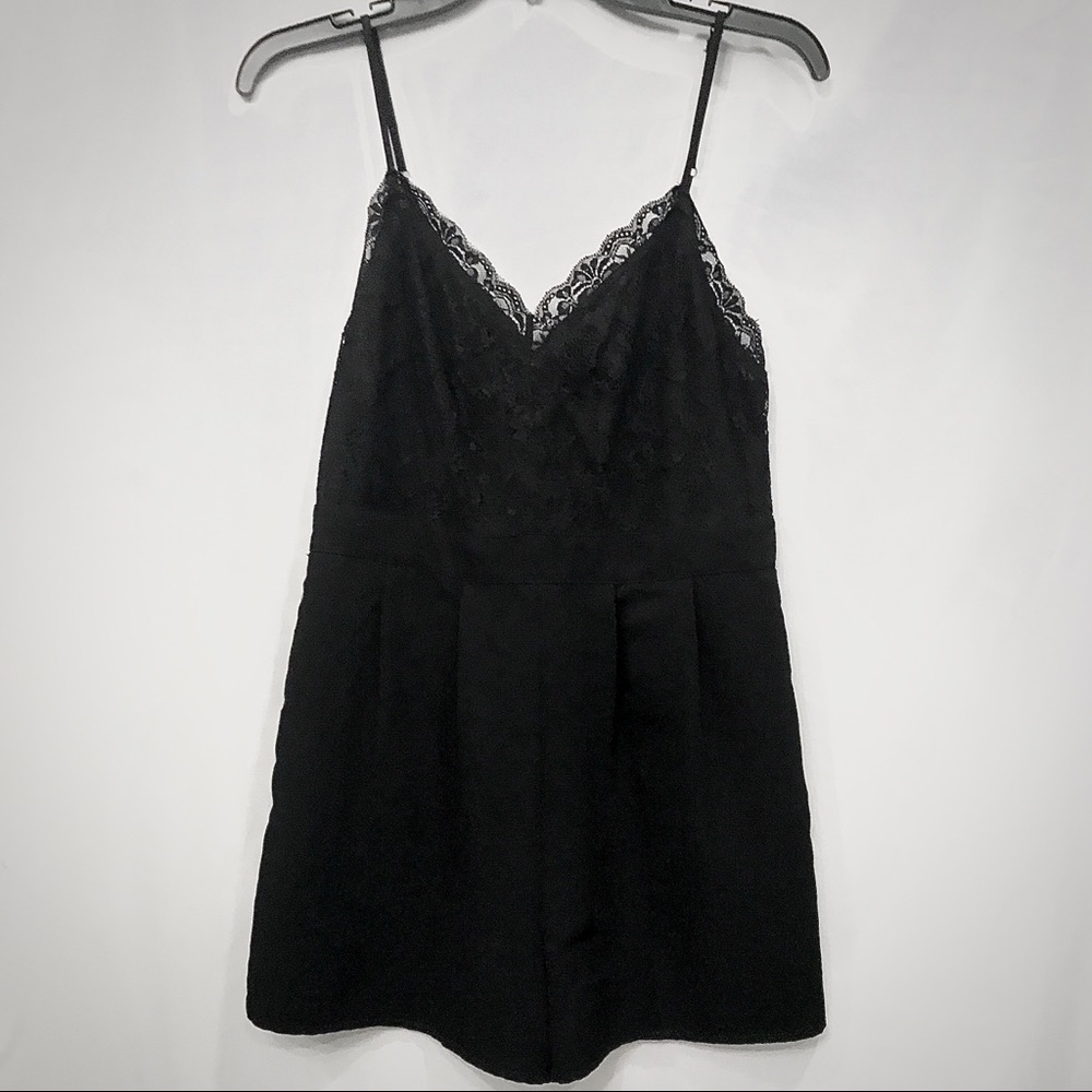 Black Lace Romper